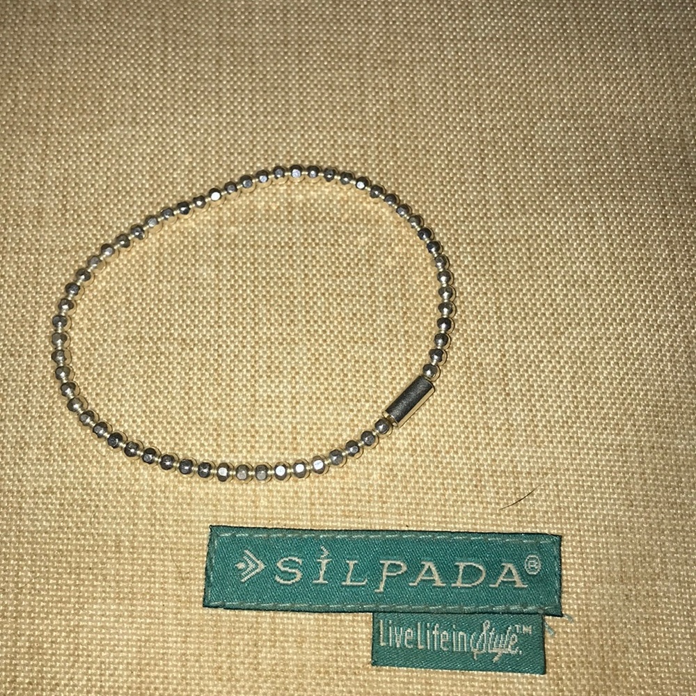 Silpada 'Charlotte' Sterling Stretch Bracelet
